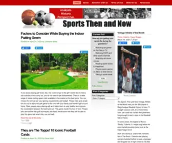 Sportsthenandnow.com(Sports Then and Now) Screenshot