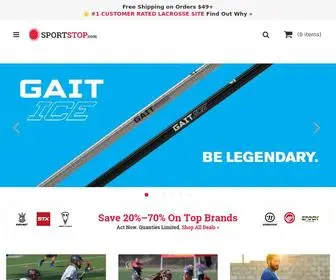 Sportstop.com(Lacrosse Equipment from Top Rated Lacrosse Site) Screenshot