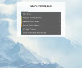 Sportstraining.com(Sports Training) Screenshot