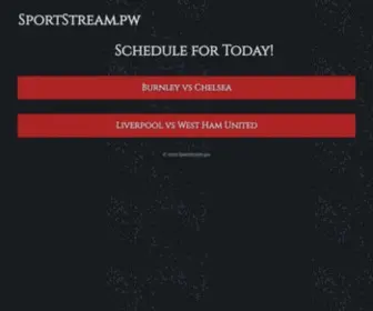 Sportstream.pw(High Quality Streams Here) Screenshot