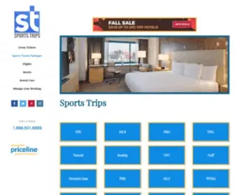 Sportstrips.com(Sporting Event Tickets) Screenshot