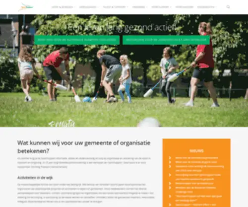 Sportsupport.nl(Een leven lang gezond actief) Screenshot