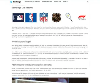 Sportsurge.cc(Sportsurge) Screenshot