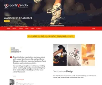 Sportsvendo.co.za(Sports Marketing and Event Management) Screenshot