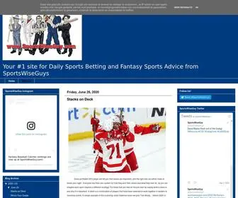 Sportswiseguy.com(Free Fantasy Sports Advice) Screenshot