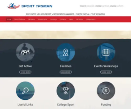 Sporttasman.org.nz(Sport Tasman) Screenshot