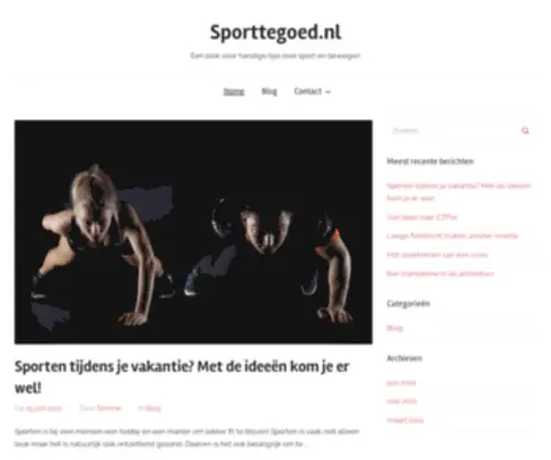 Sporttegoed.nl(Flexibel sporten zonder abonnement I Sporttegoed) Screenshot