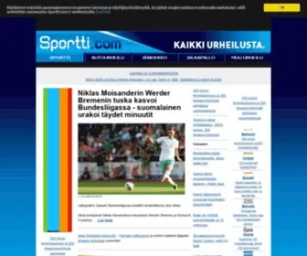 Sportti.com(Urheiluportaali) Screenshot