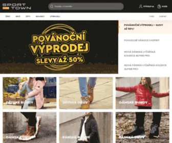 Sporttown.cz(Outdoorová a street móda pro objevitele) Screenshot