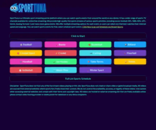Sporttuna.site(Sporttuna site) Screenshot