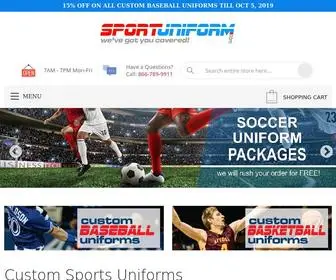 Sportuniform.com(SportsUniforms) Screenshot