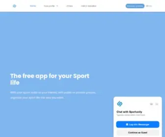 Sportunity.com(Manage Sports teams) Screenshot