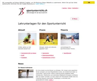 Sportunterricht.ch(Sportpädagogik) Screenshot