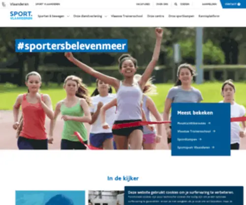 Sportvlaanderen.be(Sport Vlaanderen) Screenshot