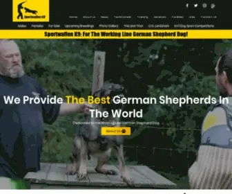 Sportwaffenk9.com(We are dedicated to the Working Line German Shepherd Dog since 1995 and our goal) Screenshot