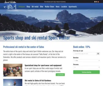 Sportwalter.it(Sports shop and ski rental) Screenshot