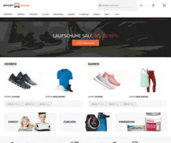Sportwerk.com(Laufschuhe & Laufbekleidung versandkostenfrei kaufen) Screenshot