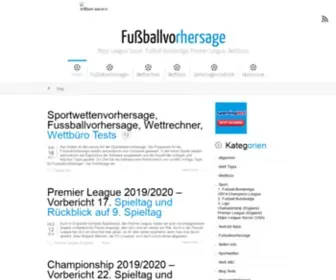 Sportwetten-Blogger.de(Fußball Vorhersage) Screenshot