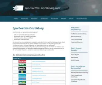 Sportwetten-Einzahlung.com Screenshot