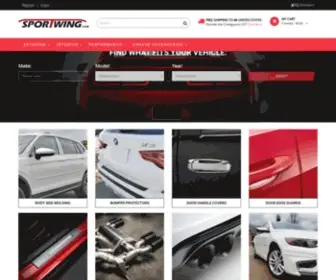 Sportwing.com(Custom Auto Accessories) Screenshot