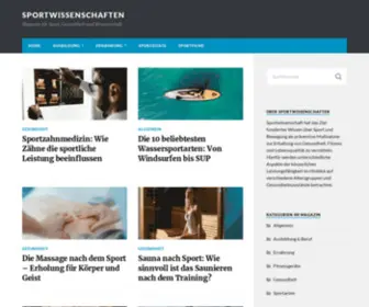 Sportwissenschaften.info(Magazin für Sport) Screenshot