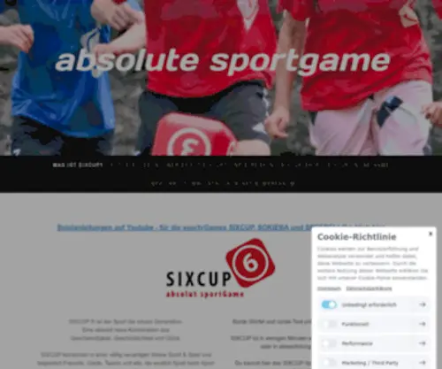 Sportygames.org(Die SIXCUP Spielregeln in einfacher Kurzfassung) Screenshot