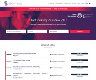 Sportyjob.com(Jobs in the sport industry) Screenshot
