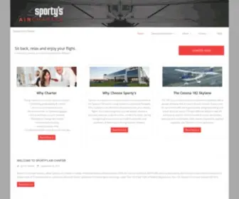 Sportysaircharter.com(Sporty's Air Charter) Screenshot