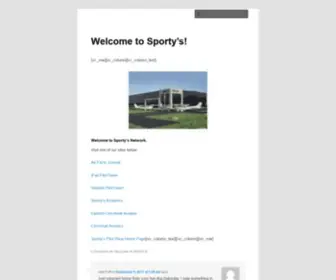Sportysnetwork.com(Sporty's) Screenshot