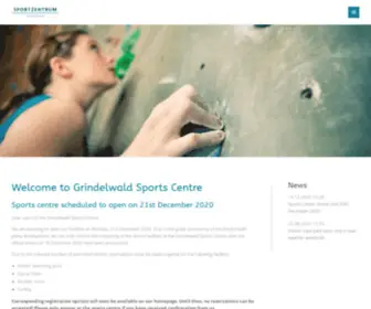 Sportzentrum-Grindelwald.ch(Das Sportzentrum in Grindelwald / Jungfrau Region bietet ein vielseitiges Angebot) Screenshot