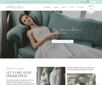 Sposamiabride.com(Find Your Dream Wedding Dress & Bridal Gown at Sposa Mia Couture) Screenshot