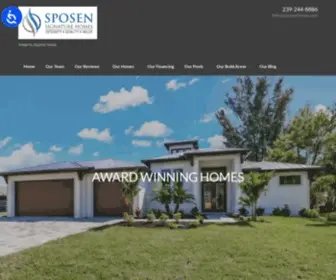 Sposenhomes.com(Cape Coral Home Builders) Screenshot