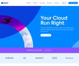 Spot.io(Cloud Operations Solutions for Optimization & Cost Management) Screenshot