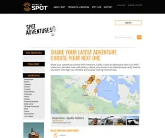 Spotadventures.com(SPOT Satellite Communication Devices) Screenshot