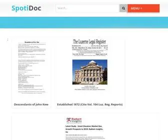 Spotidoc.com(Document publishing platform for all popular file formats) Screenshot