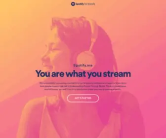 Spotify.me(Spotify is a digital music service) Screenshot