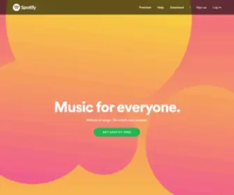 Spotifyartists.com(Listening is everything) Screenshot