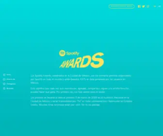 Spotifyawards.com(Spotify Awards) Screenshot