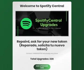 Spotifycentral.store(Spotify Central) Screenshot