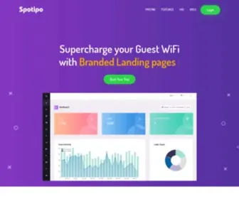 Spotipo.com(Captive portal solution for MSPs and ISPs) Screenshot