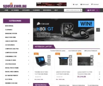 Spotit.com.au(Buy computer Hardware and Software Online) Screenshot