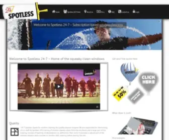 Spotless247.com(MV Fönsterputs) Screenshot