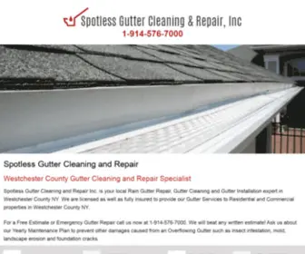 Spotlessguttercleaningandrepair.com(Spotless Gutter Cleaning and Repair Inc) Screenshot