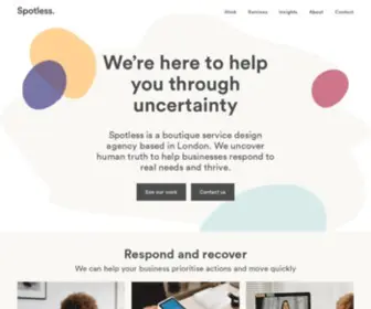 Spotlessinteractive.com(Service Design & User Experience Design Agency) Screenshot