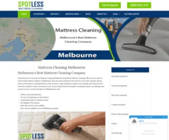 Spotlessmattresscleaning.com.au(Mattress Cleaning Melbourne) Screenshot