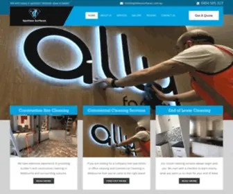 Spotlesssurfaces.com.au(Commercial Cleaning Melbourne) Screenshot