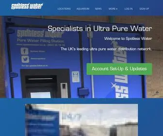 Spotlesswater.com(Spotless Water Home) Screenshot