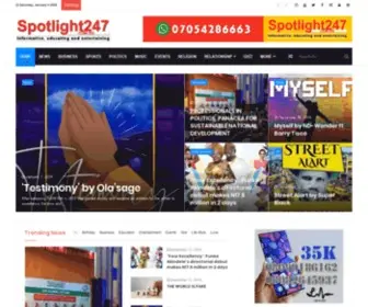 Spotlight247.com.ng(Informative, educating and entertaining) Screenshot