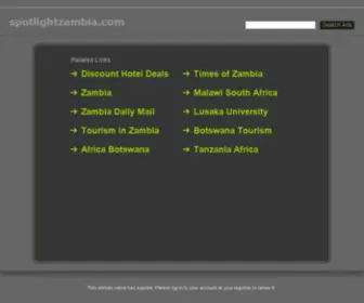 Spotlightzambia.com(Just another WordPress site) Screenshot