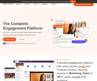 Spotme.com(The Enterprise Event Platform) Screenshot